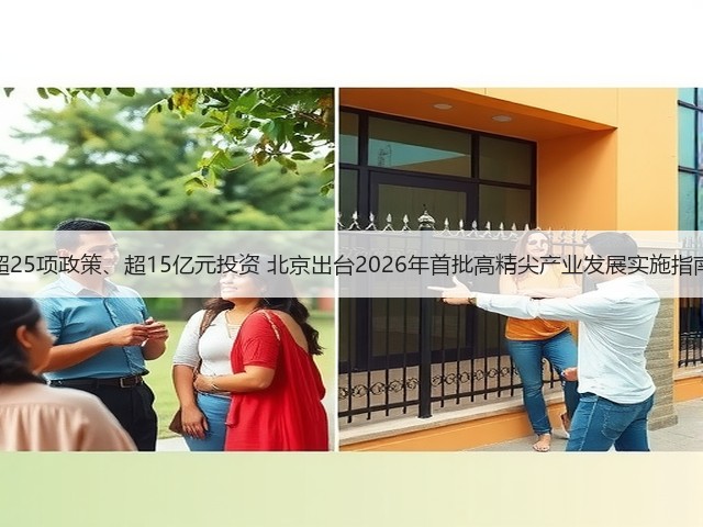 超25项政策、超15亿元投资 北京出台2026年首批高精尖产业发展实施指南(图3)