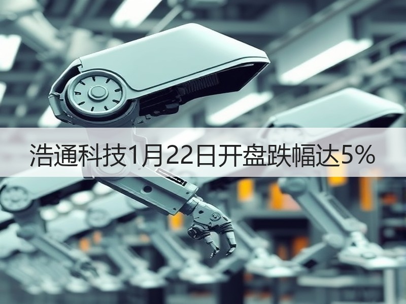浩通科技1月22日开盘跌幅达5%