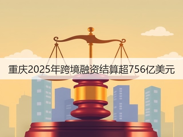重庆2025年跨境融资结算超756亿美元(图1) 重庆2025年跨境融资结算超756亿美元(图1)
