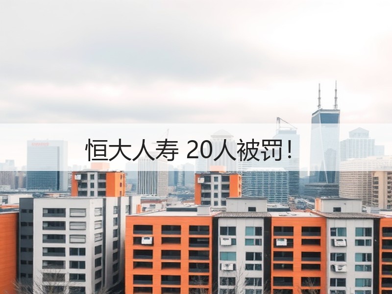 恒大人寿 20人被罚！