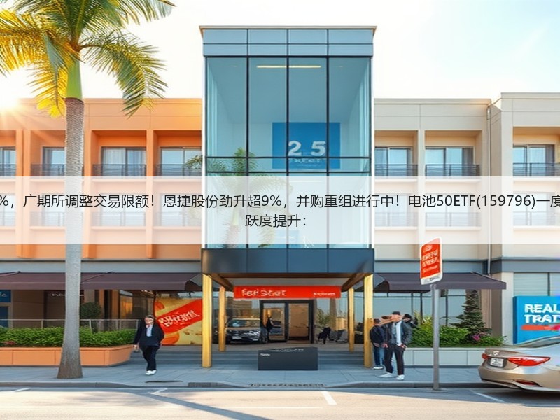 碳酸锂期货明显波动超4%，广期所调整交易限额！恩捷股份劲升超9%，并购重组进行中！电池50ETF(159796)一度涨近2%，储能出海大活跃