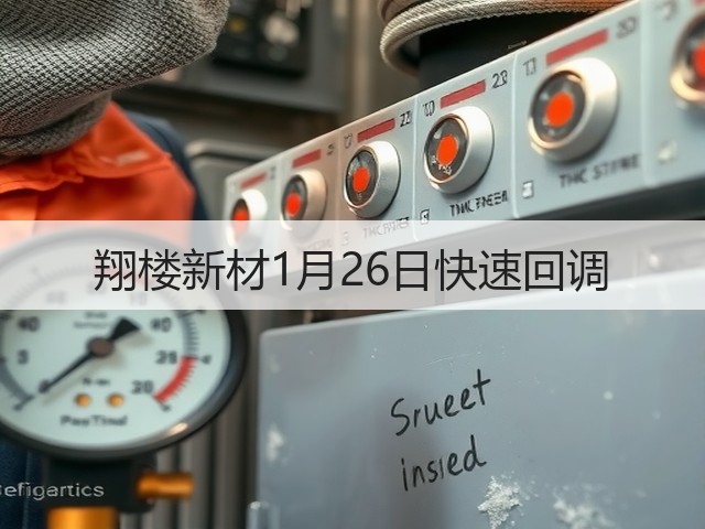 翔楼新材1月26日快速回调(图1)