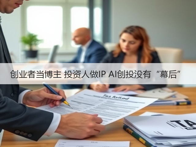 创业者当博主 投资人做IP AI创投没有“幕后”(图1) 创业者当博主 投资人做IP AI创投没有“幕后”(图1)