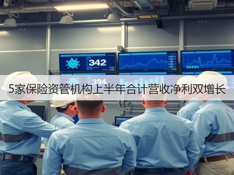 5家保险资管机构上半年合计营收净利双增长