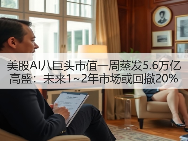 美股AI八巨头市值一周蒸发5.6万亿 高盛：未来1~2年市场或回撤20%