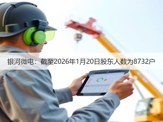银河微电：截至2026年1月20日股东人数为8732户(图3)