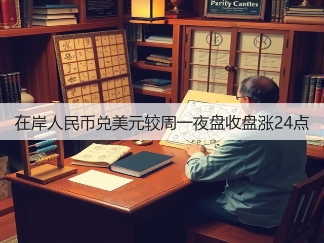 在岸人民币兑美元较周一夜盘收盘涨24点(图2)