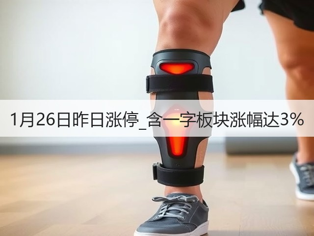 1月26日昨日涨停_含一字板块涨幅达3%(图2)