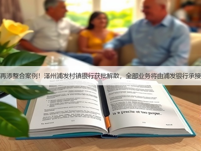 再添整合案例!泽州浦发村镇银行获批解散,全部业务将由浦发银行承接(图1) 再添整合案例!泽州浦发村镇银行获批解散,全部业务将由浦发银行承接(图1)