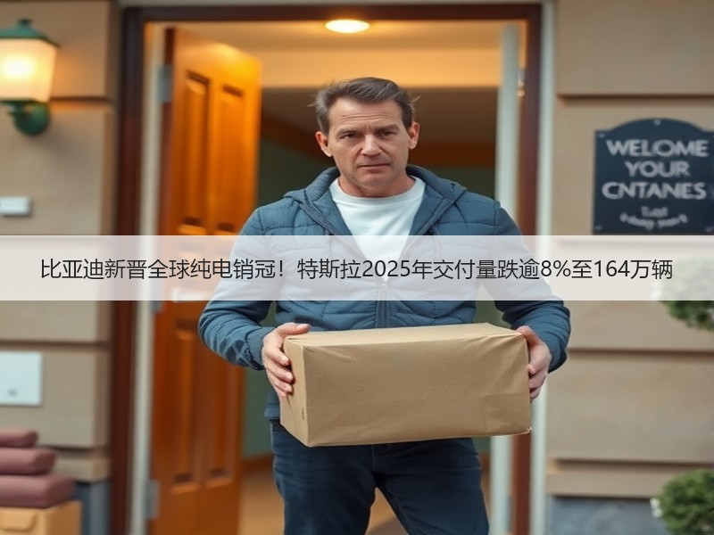 比亚迪新晋全球纯电销冠！特斯拉2025年交付量跌逾8%至164万辆