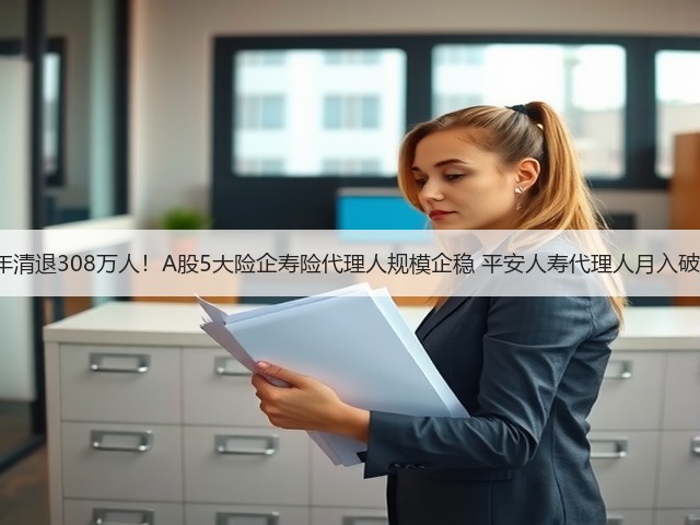 5年清退308万人!A股5大险企寿险代理人规模企稳 平安人寿代理人月入破万(图2) 5年清退308万人!A股5大险企寿险代理人规模企稳 平安人寿代理人月入破万(图2)
