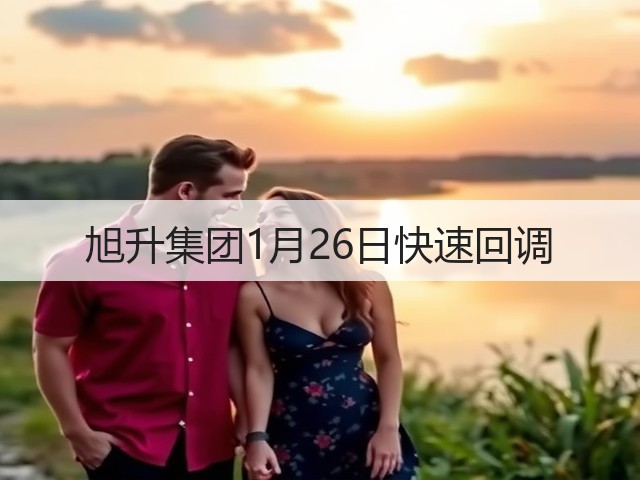 旭升集团1月26日快速回调(图1)