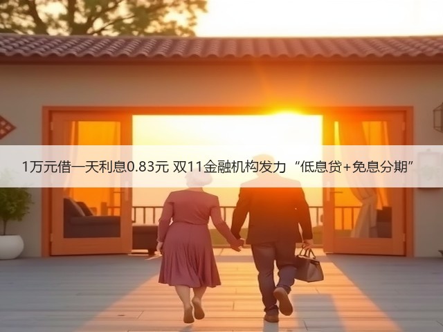 1万元借一天利息0.83元 双11金融机构发力“低息贷+免息分期”(图3)