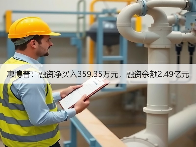 惠博普：融资净买入359.35万元，融资余额2.49亿元