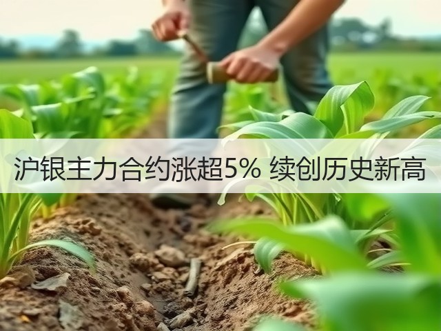 沪银主力合约涨超5% 续创历史新高(图1)
