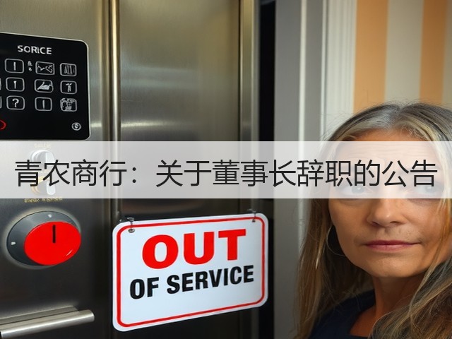 青农商行：关于董事长辞职的公告(图1)