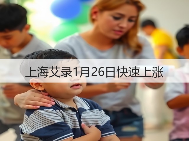 上海艾录1月26日快速上涨(图3) 上海艾录1月26日快速上涨(图3)