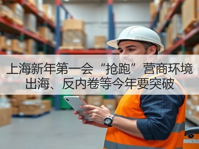 上海新年第一会“抢跑”营商环境 出海、反内卷等今年要突破(图3)