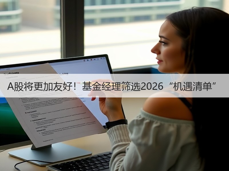 A股将更加友好！基金经理筛选2026“机遇清单”