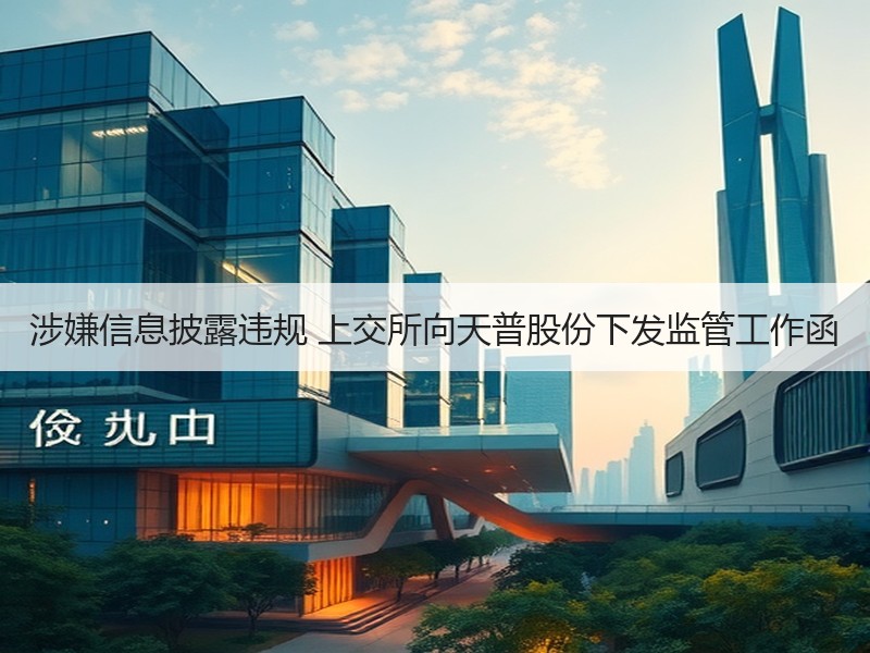 涉嫌信息披露违规 上交所向天普股份下发监管工作函