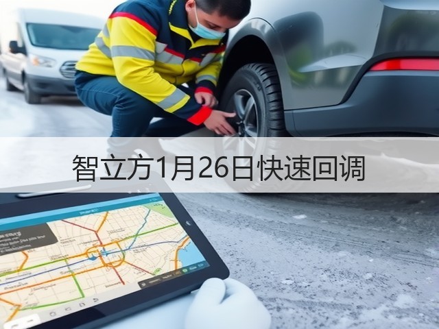 智立方1月26日快速回调(图1) 智立方1月26日快速回调(图1)