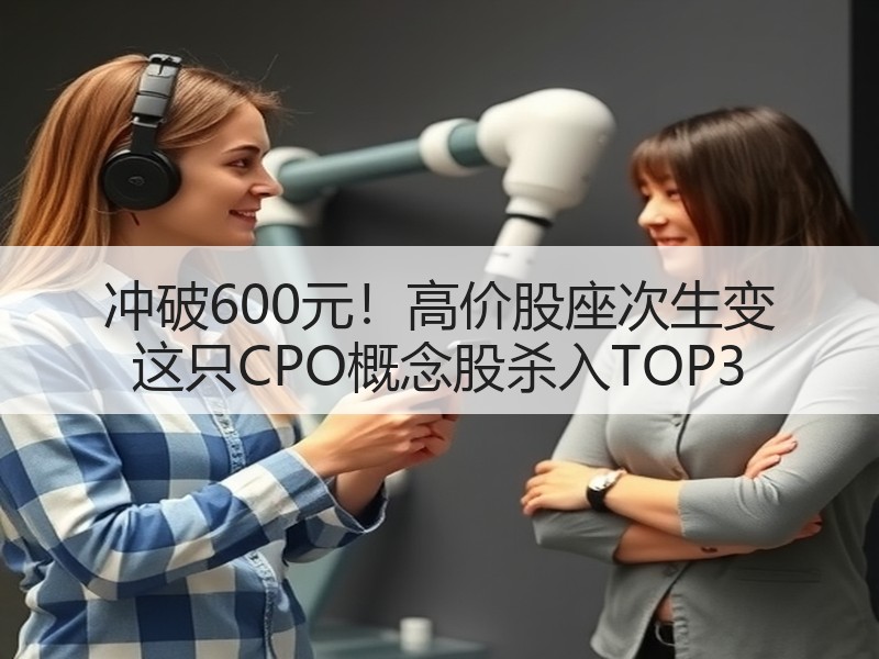 冲破600元！高价股座次生变 这只CPO概念股杀入TOP3