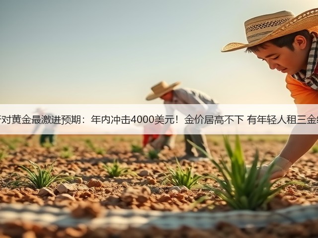 投行对黄金最激进预期:年内冲击4000美元!金价居高不下 有年轻人租三金结婚(图2) 投行对黄金最激进预期:年内冲击4000美元!金价居高不下 有年轻人租三金结婚(图2)