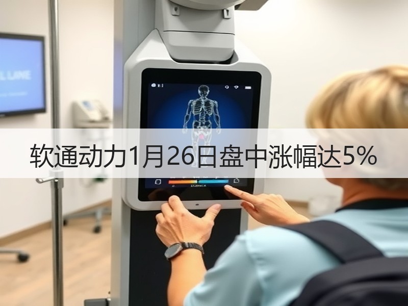 软通动力1月26日盘中涨幅达5%