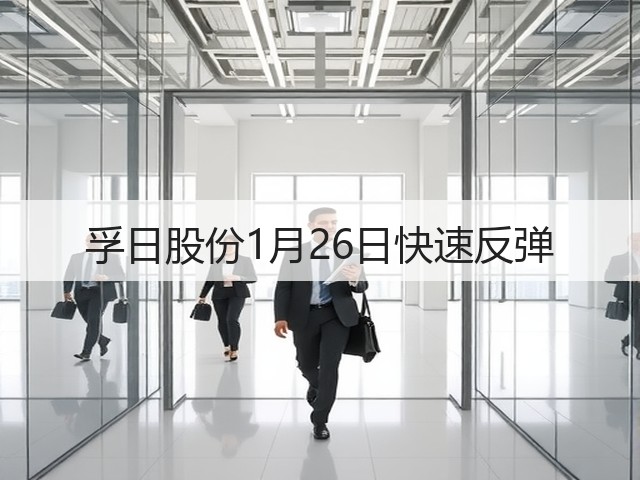 孚日股份1月26日快速反弹(图1)