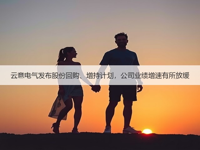 云意电气发布股份回购、增持计划，公司业绩增速有所放缓(图1)