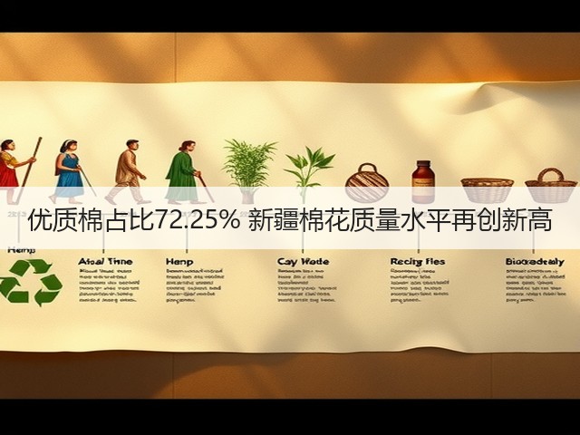 优质棉占比72.25% 新疆棉花质量水平再创新高(图1) 优质棉占比72.25% 新疆棉花质量水平再创新高(图1)