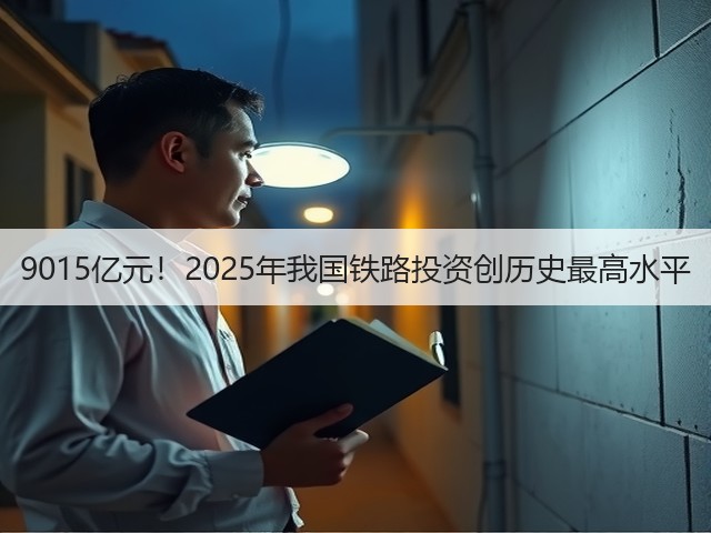 9015亿元!2025年我国铁路投资创历史最高水平(图3) 9015亿元!2025年我国铁路投资创历史最高水平(图3)