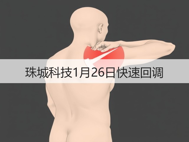 珠城科技1月26日快速回调(图2) 珠城科技1月26日快速回调(图2)