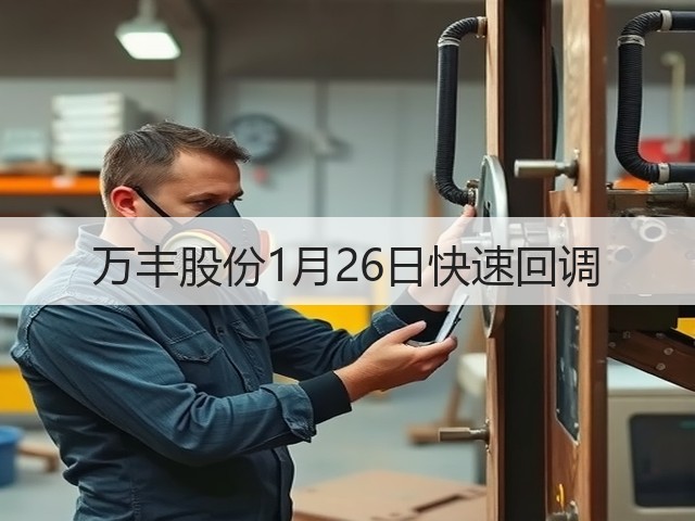 万丰股份1月26日快速回调(图1) 万丰股份1月26日快速回调(图1)
