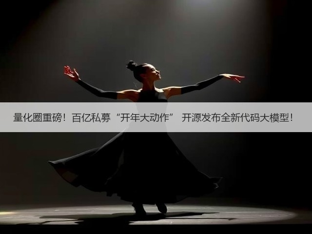 量化圈重磅！百亿私募“开年大动作” 开源发布全新代码大模型！(图3)