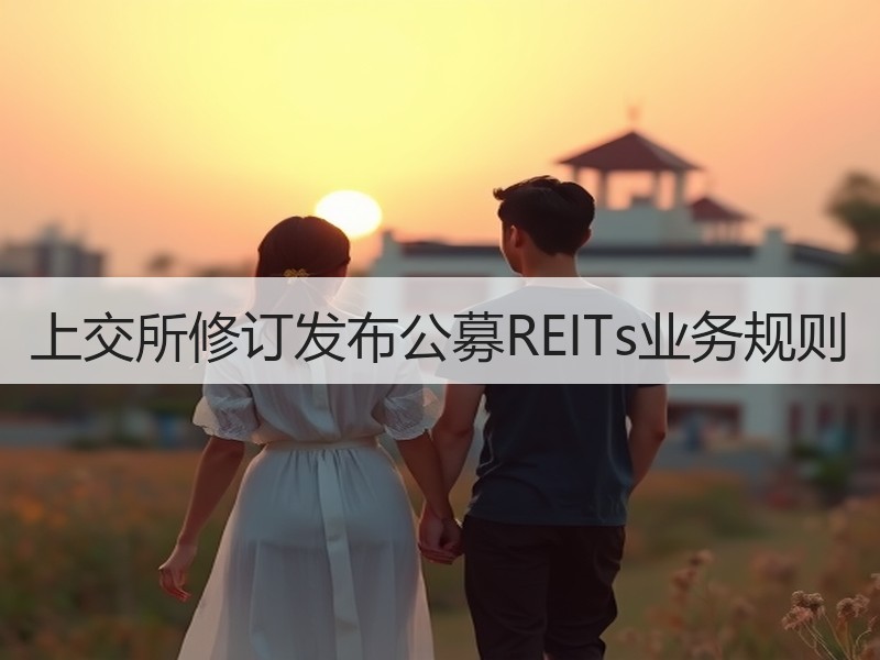 上交所修订发布公募REITs业务规则