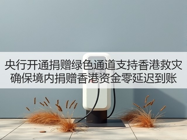 央行开通捐赠绿色通道支持香港救灾 确保境内捐赠香港资金零延迟到账(图2)