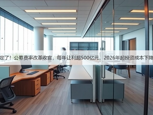 定了!公募费率改革收官,每年让利超500亿元,2026年起投资成本下降(图3) 定了!公募费率改革收官,每年让利超500亿元,2026年起投资成本下降(图3)