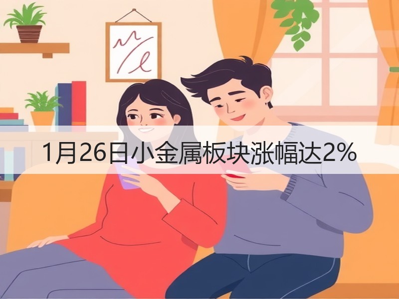 1月26日小金属板块涨幅达2%