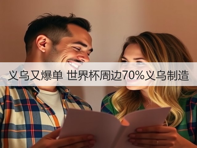 义乌又爆单 世界杯周边70%义乌制造(图2)