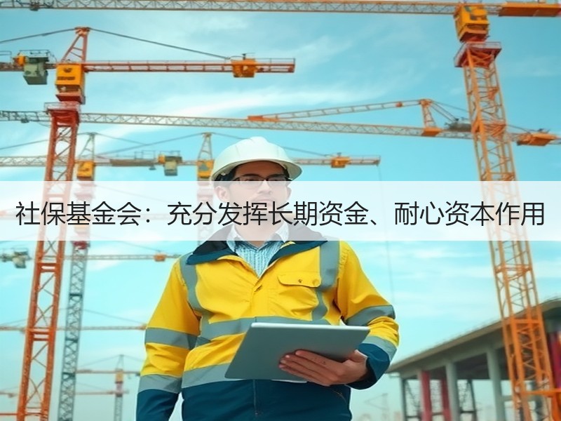 社保基金会：充分发挥长期资金、耐心资本作用