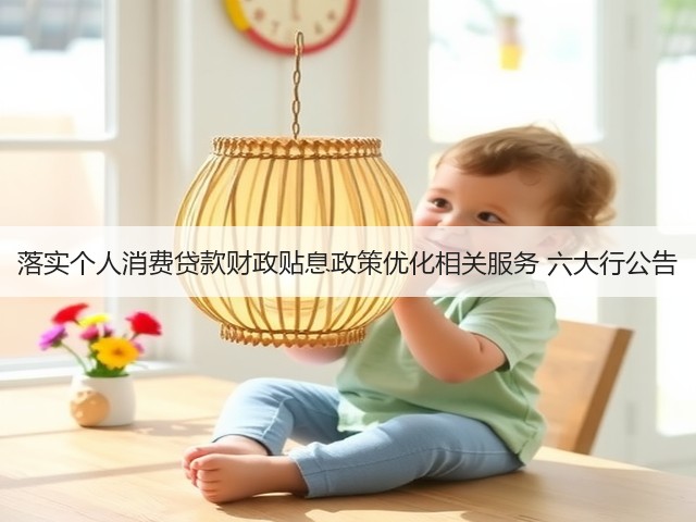 落实个人消费贷款财政贴息政策优化相关服务 六大行公告(图1) 落实个人消费贷款财政贴息政策优化相关服务 六大行公告(图1)