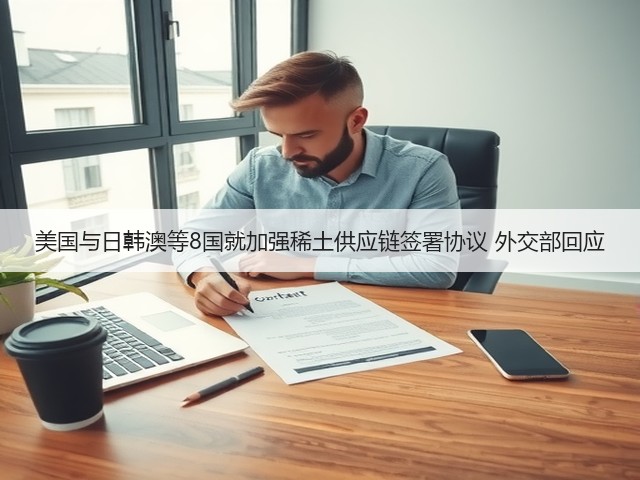 美国与日韩澳等8国就加强稀土供应链签署协议 外交部回应(图2) 美国与日韩澳等8国就加强稀土供应链签署协议 外交部回应(图2)