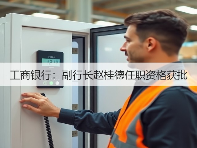 工商银行：副行长赵桂德任职资格获批(图1)