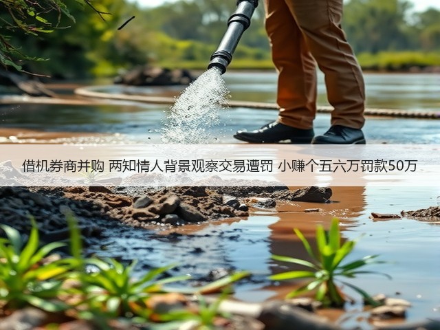 借机券商并购 两知情人背景观察交易遭罚 小赚个五六万罚款50万(图3) 借机券商并购 两知情人背景观察交易遭罚 小赚个五六万罚款50万(图3)