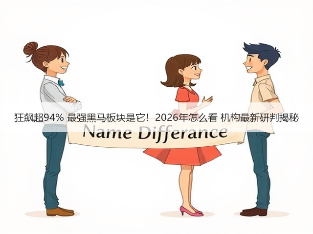 狂飙超94% 最强黑马板块是它!2026年怎么看 机构最新研判揭秘(图1) 狂飙超94% 最强黑马板块是它!2026年怎么看 机构最新研判揭秘(图1)