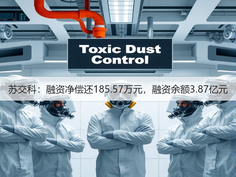苏交科：融资净偿还185.57万元，融资余额3.87亿元