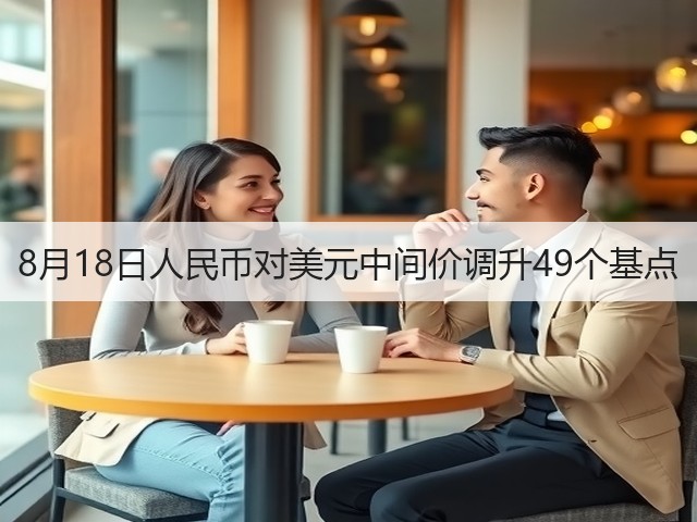8月18日人民币对美元中间价调升49个基点(图1)