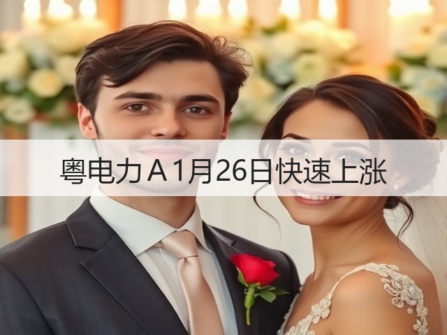 粤电力Ａ1月26日快速上涨(图3)