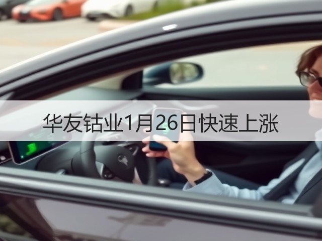 华友钴业1月26日快速上涨(图1)